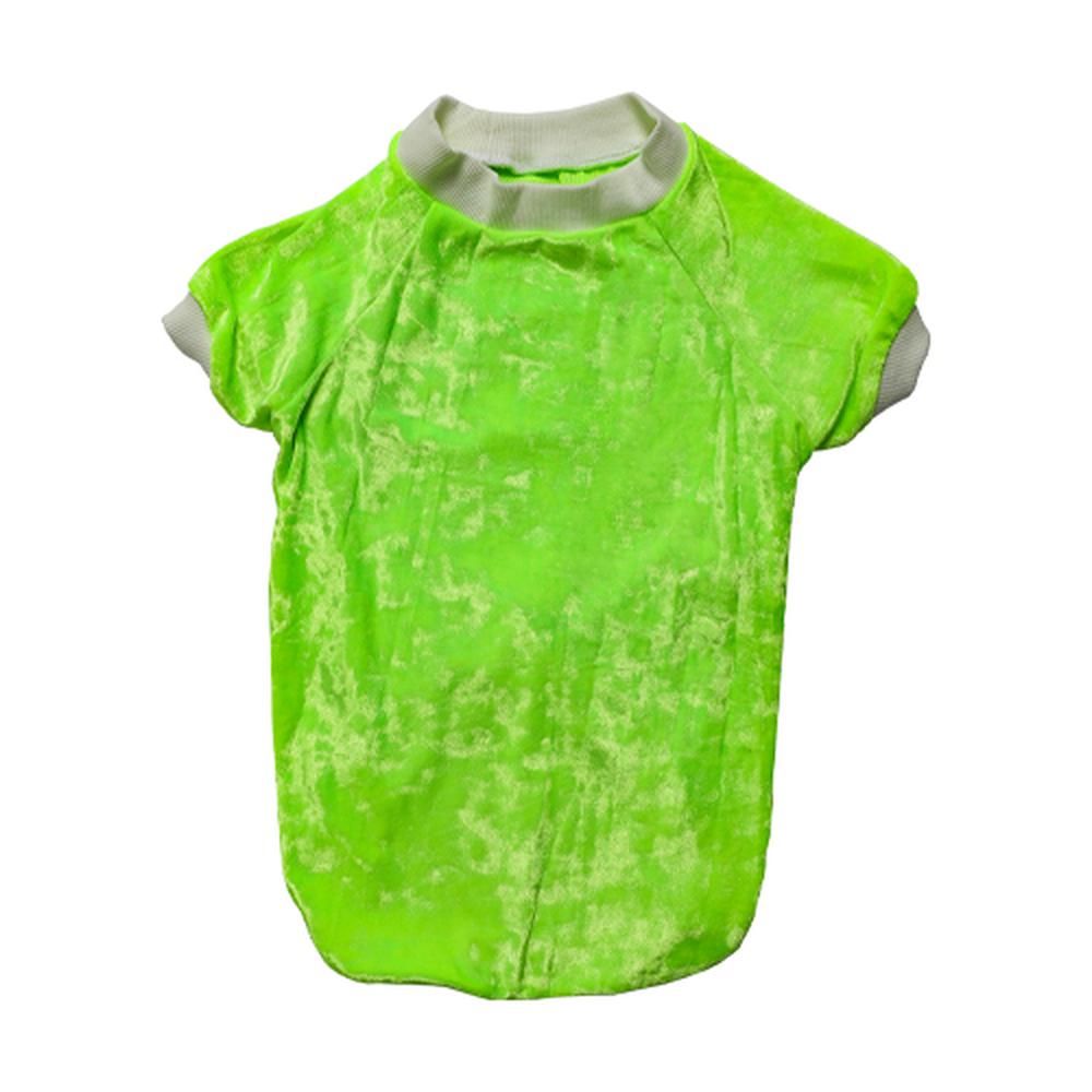 Kadife Tshirt Neon Yeşil